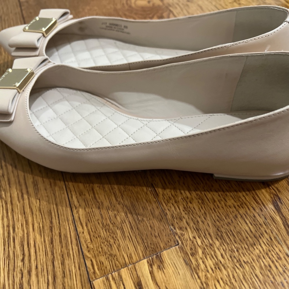 Beige Pointy Toe Flat - image 2